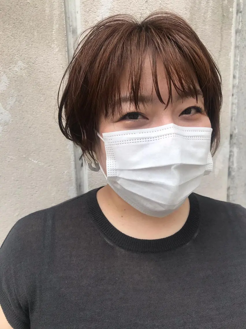 ショート カット ヘアカラー トリートメント ayane⭐️ボブ・ ショート・パーマのヘアスタイル