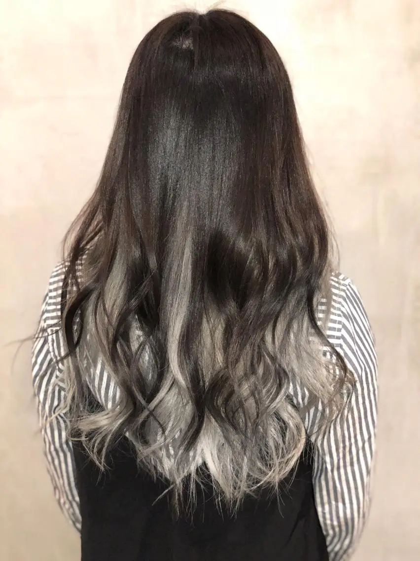 ミディアム カラー カット ヘアカラー トリートメント 大西 直人のヘアスタイル