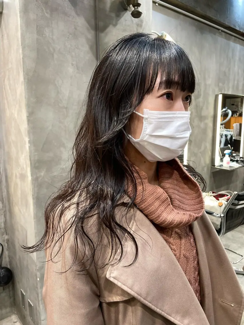 ロング カラー パーマ ヘアアレンジ カット トリートメント くびれレイヤー/艶 カラー　MADOKAのヘアスタイル
