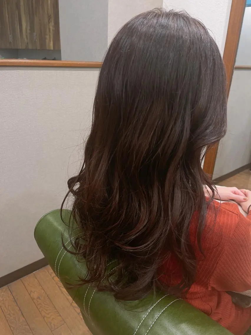 ロング カラー ロング カット トリートメント 髪質改善/カラー 🖤🤍川島のヘアスタイル