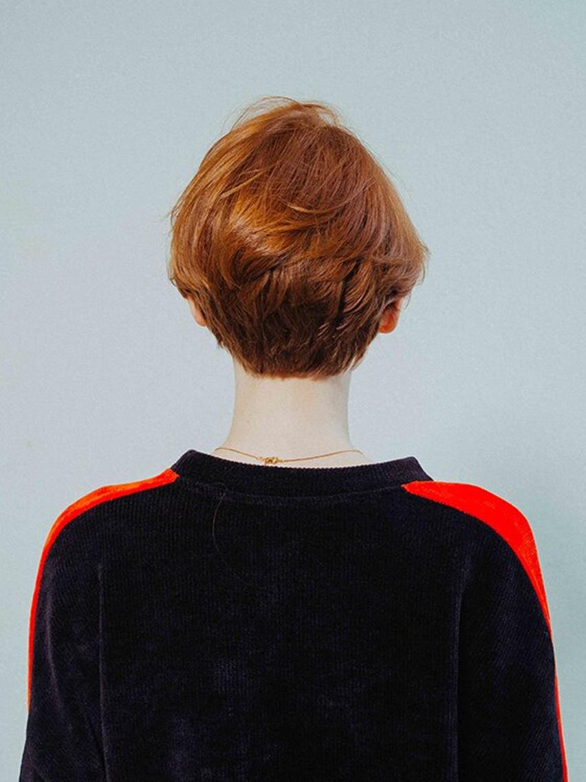 ミディアム カラー ベージュカラー ハイトーンカラー オレンジ オレンジベージュ ボブ トップスタイリスト ✨KIRIKA中野✨のヘアスタイル
