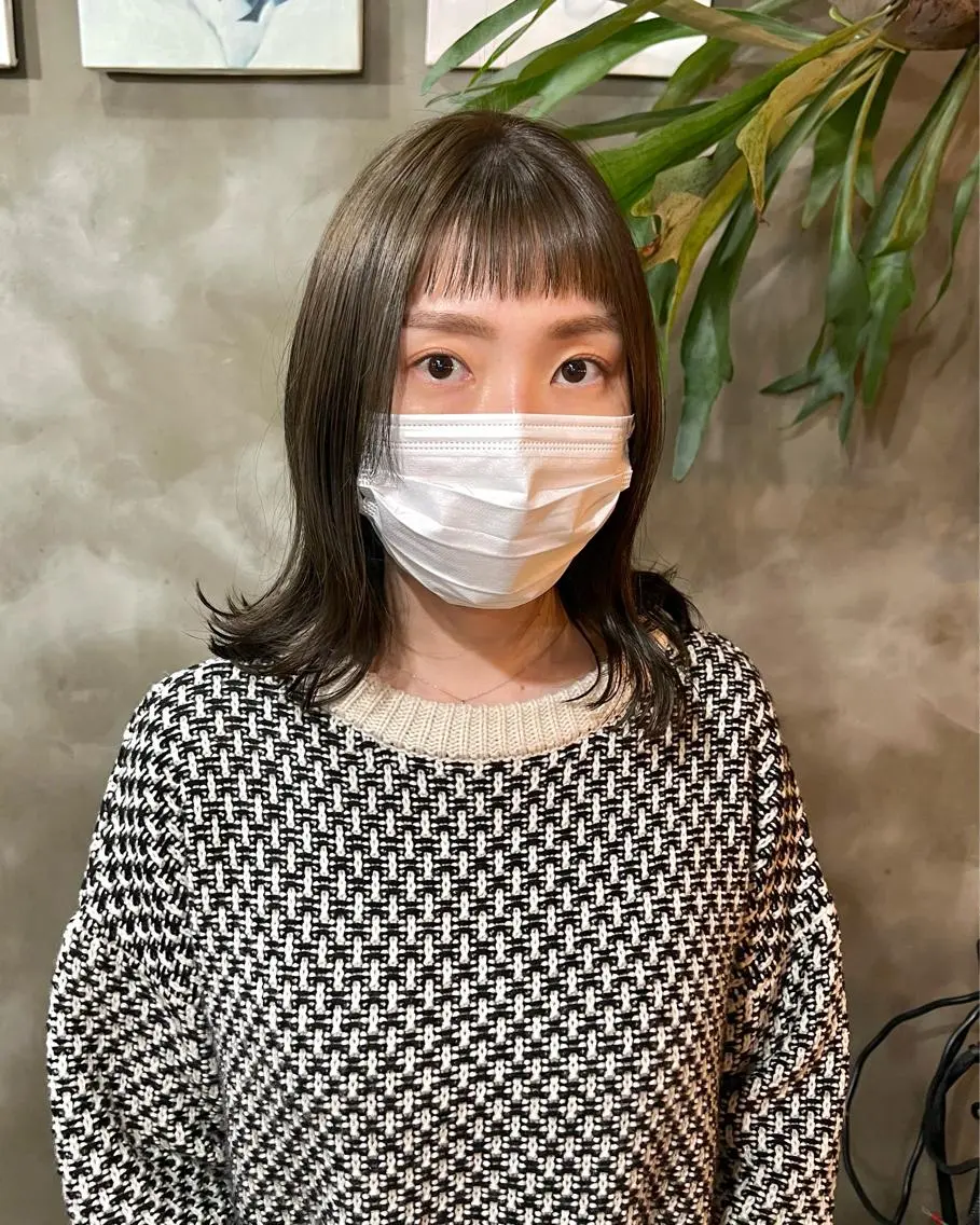 セミロング カラー カット ヘアカラー トリートメント 木村陸弥🌿似合わせ 再現性メンズヘアのヘアスタイル