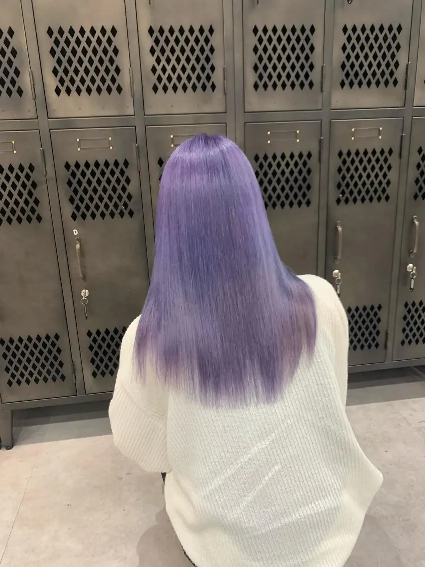 ロング カラー ラベンダーカラー 牧内 拓のヘアスタイル