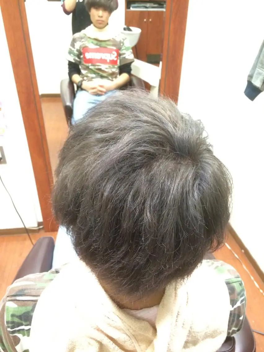 ショート カラー メンズ メンズブリーチ ブリーチ ノンダメージ髪質改善 カラー💎/KURAのヘアスタイル