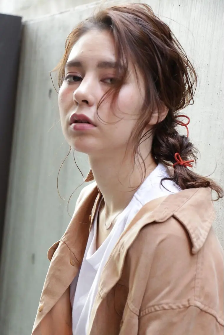 ミディアム カット ヘアカラー トリートメント 一ノ瀬 暁のヘアスタイル