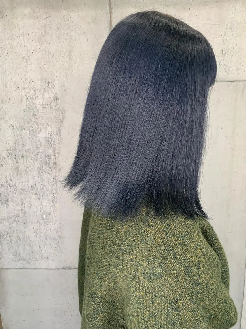 ミディアム ヘアカラー トリートメント 大内 志穂のヘアスタイル