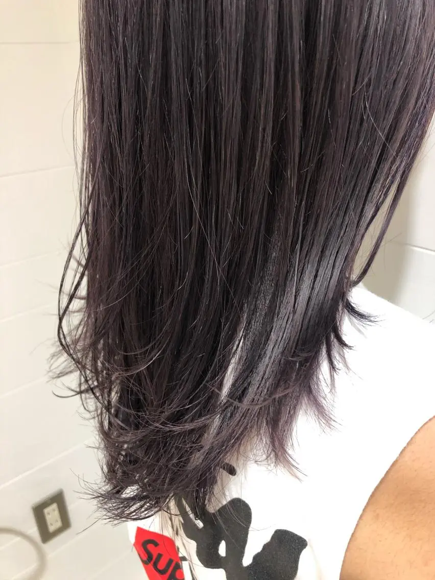 セミロング カラー カット ヘアカラー まつげ兼任しもさこ 🌟レイヤー得意のヘアスタイル