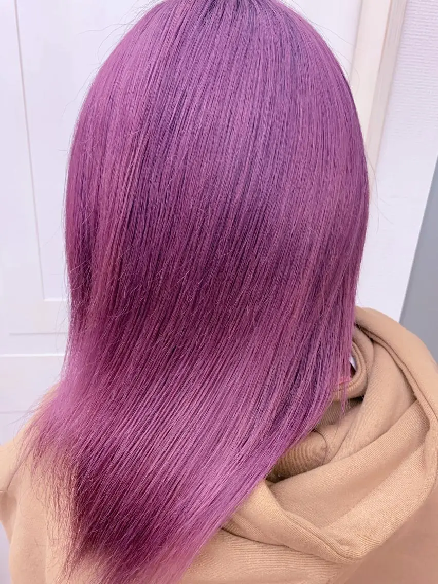 セミロング カラー ピンクカラー カット パーマ ヘッドスパ 縮毛矯正×髪質改善 店長　DAITOのヘアスタイル