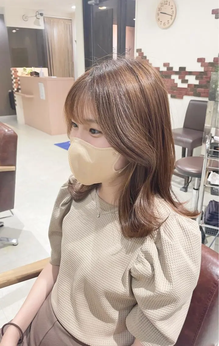 セミロング KAI RIKAのヘアスタイル