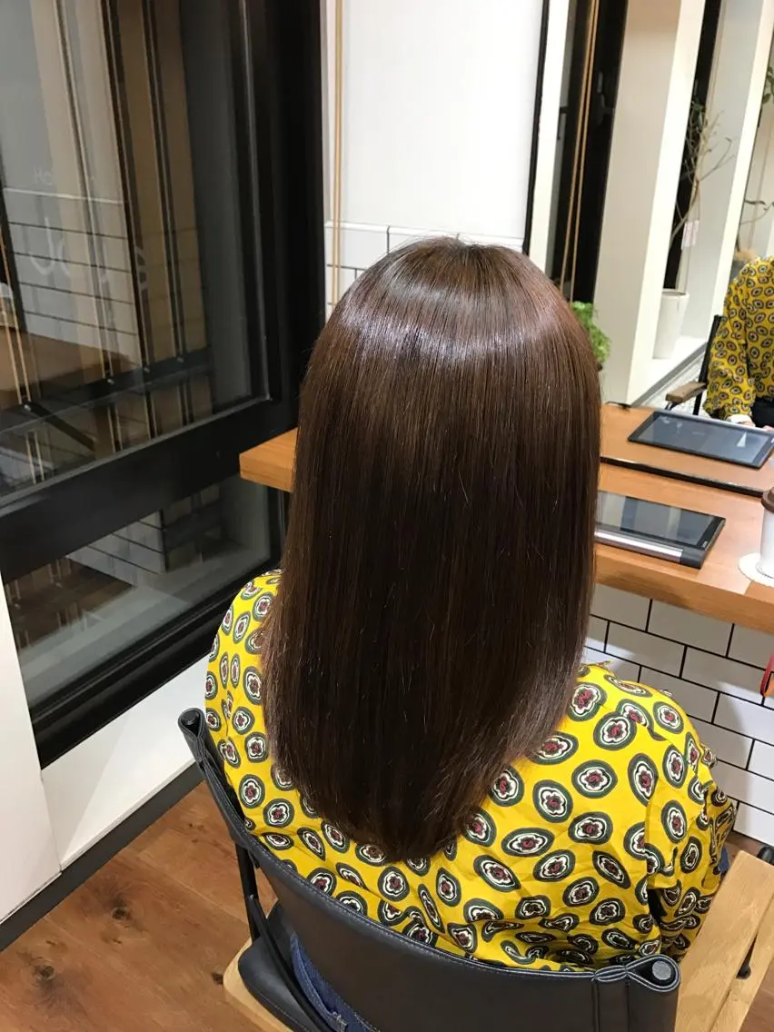 セミロング 開發 智也のヘアスタイル