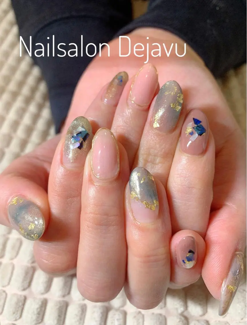ネイル アートネイル ニュアンスネイル ハンドネイル Nail salon Dejavu 🌿のネイルデザイン
