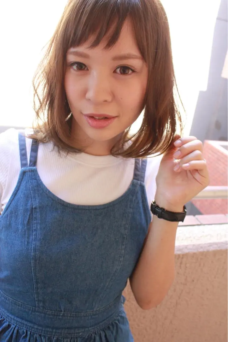 ミディアム カラー パーマ ブリーチ イルミナカラー 髪質改善 トリートメント tuuli トゥーリのヘアスタイル