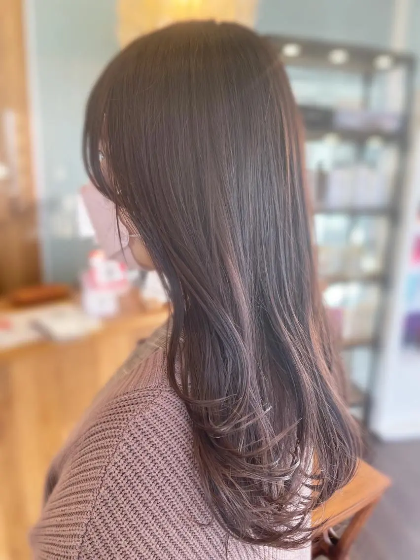 セミロング カラー カット ヘアカラー むらまつ えりこのヘアスタイル
