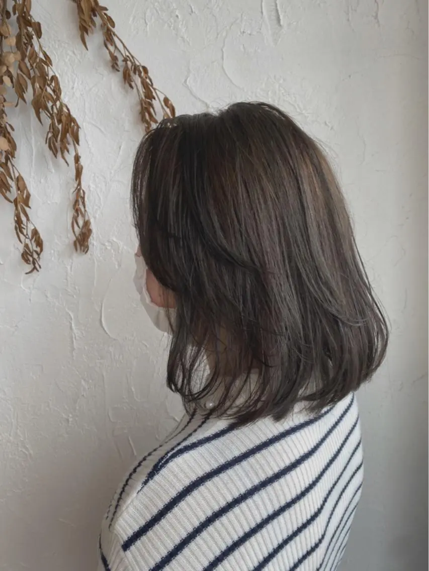 ミディアム カラー パーマ ヘアアレンジ メンズ ネイル 豊橋美容院 ソンリエのヘアスタイル