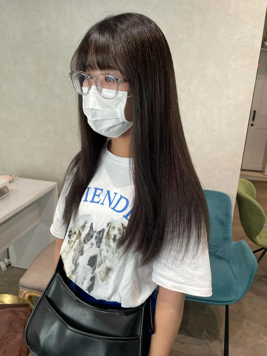 ロング カラー トリートメント ヘアカラー ナチュラル透明感🌱 小山美樹子のヘアスタイル