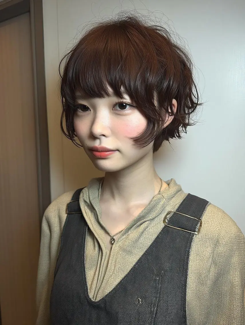 ショート パーマ パーマ デジタルパーマ/ボブ 表参道/さえのヘアスタイル