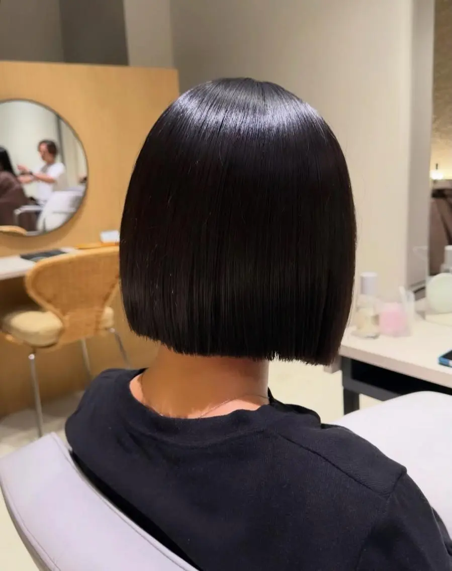 カラー ミディアム ボブ 髪質改善 縮毛矯正 トリートメント SONOKO 【yoki.】のヘアスタイル
