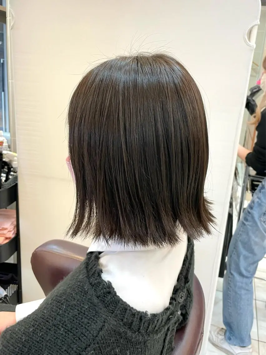 ミディアム カット 新籾 尚哉のヘアスタイル