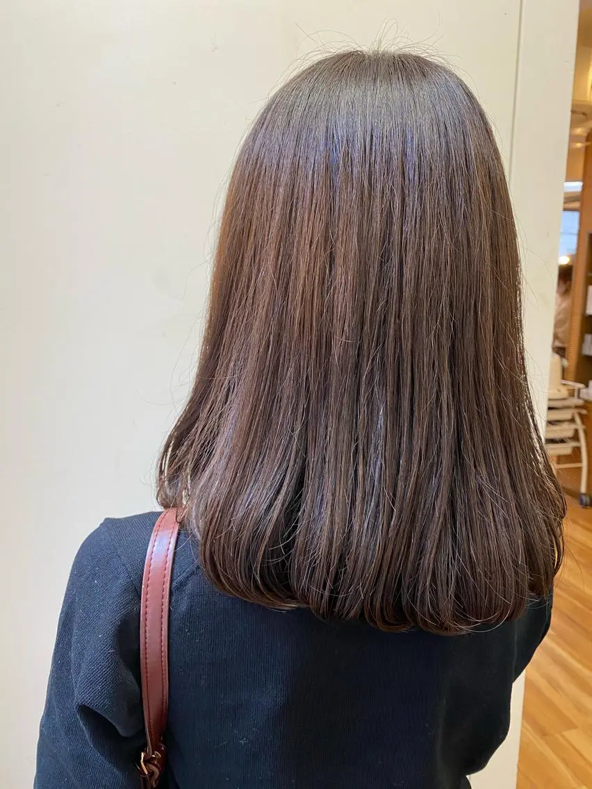 セミロング マンツーマンサロン 🤍Tanakaのヘアスタイル