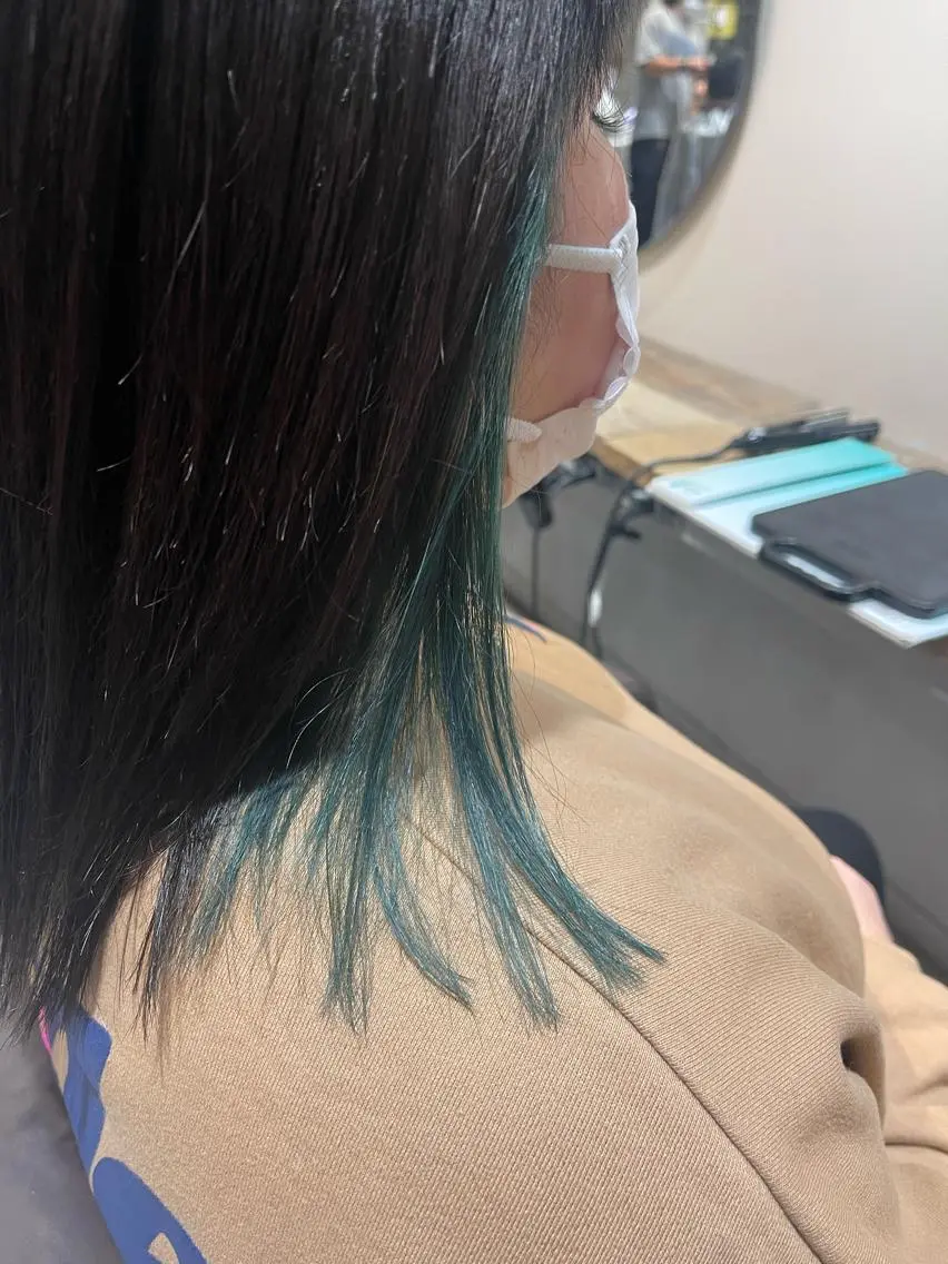 ミディアム ヘアカラー トリートメント 髪質改善×艶髪　斉藤 勝のヘアスタイル