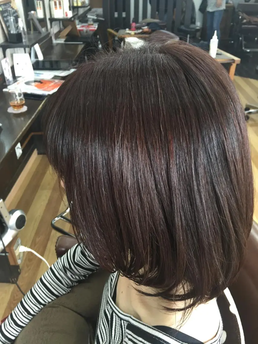 カラー 中山 ルミ子のヘアスタイル