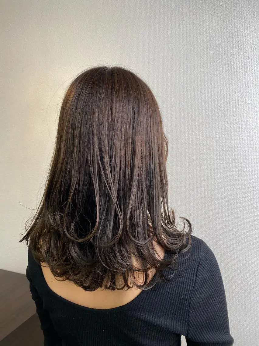 セミロング レイヤーカット カット ヘアカラー ナチュラル特化 低価格/ＪＯのヘアスタイル