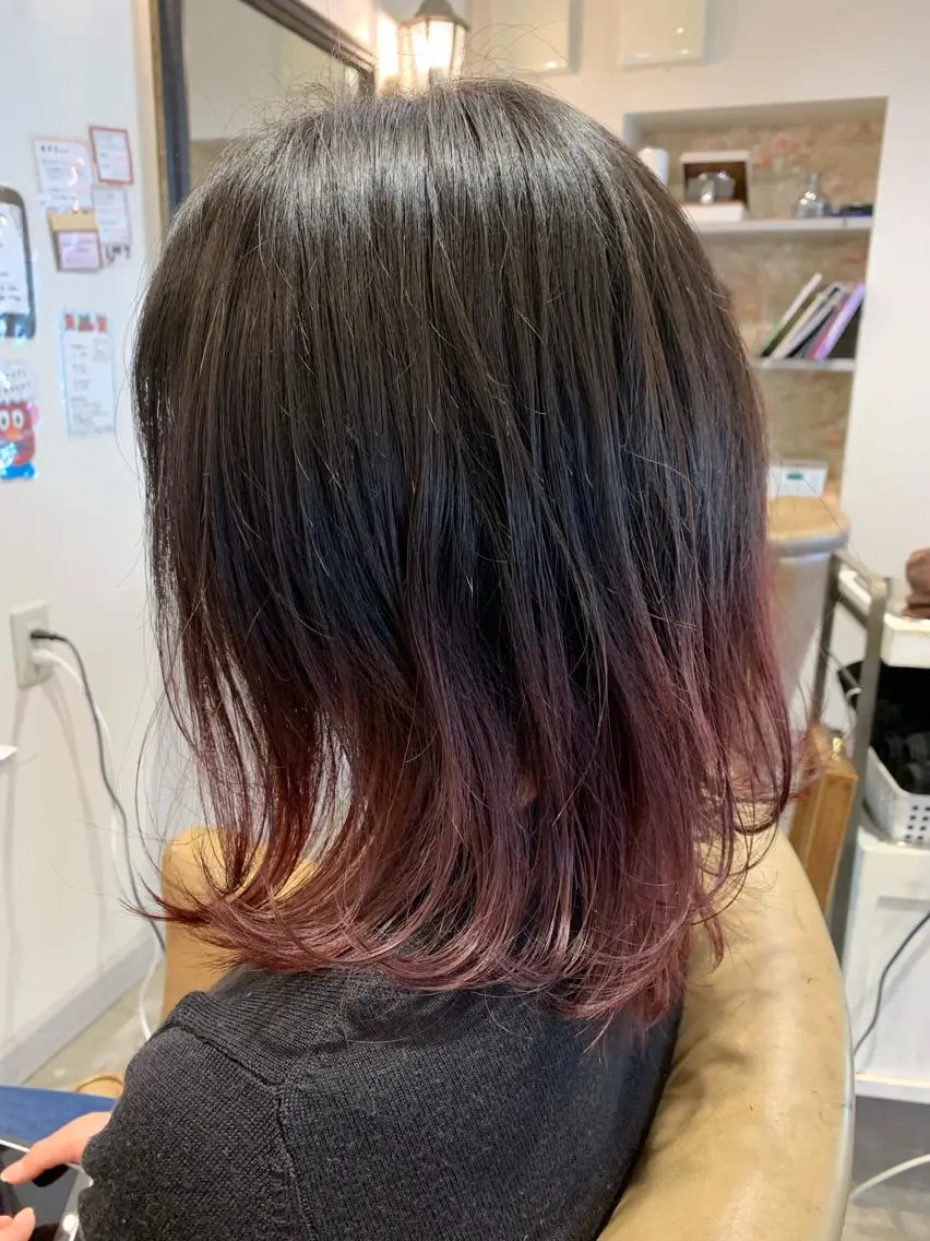 ミディアム カラー グラデーションカラー Lolonois池田 代表 鍜治本颯太のヘアスタイル