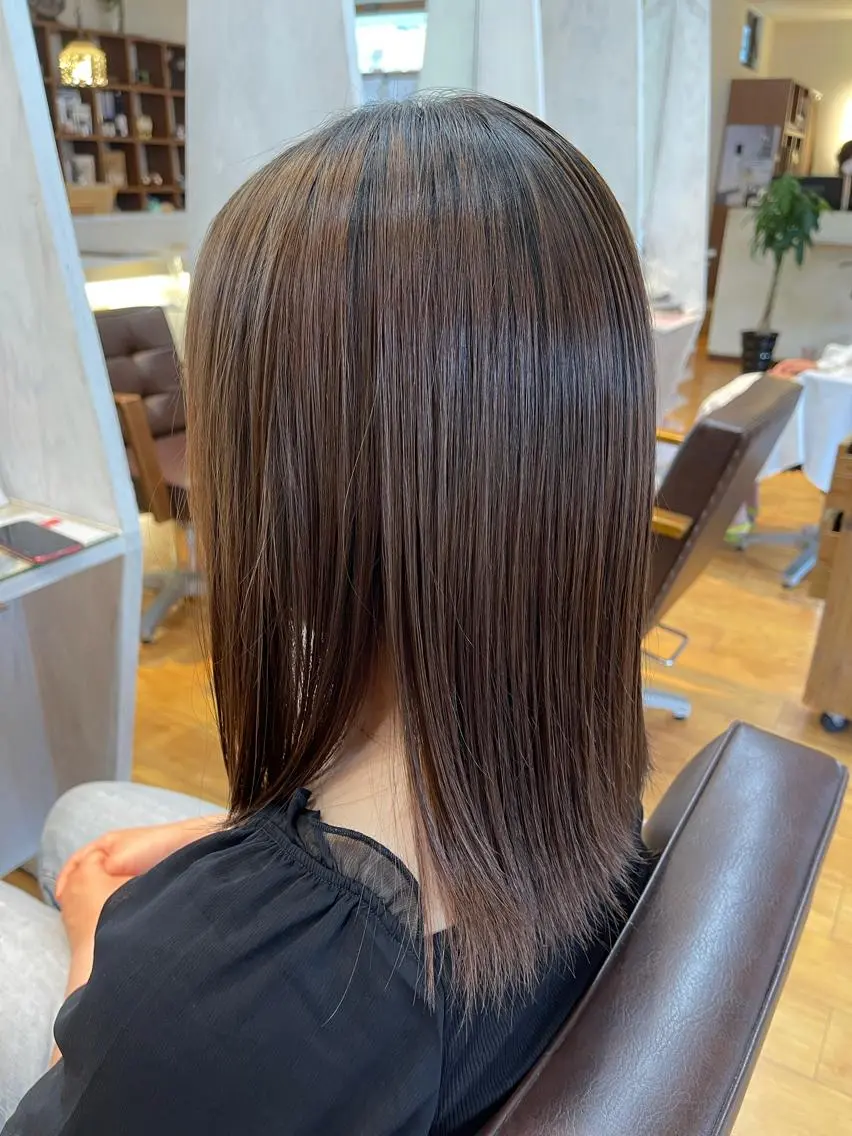 ロング 縮毛矯正 トリートメント 梶谷 和希のヘアスタイル