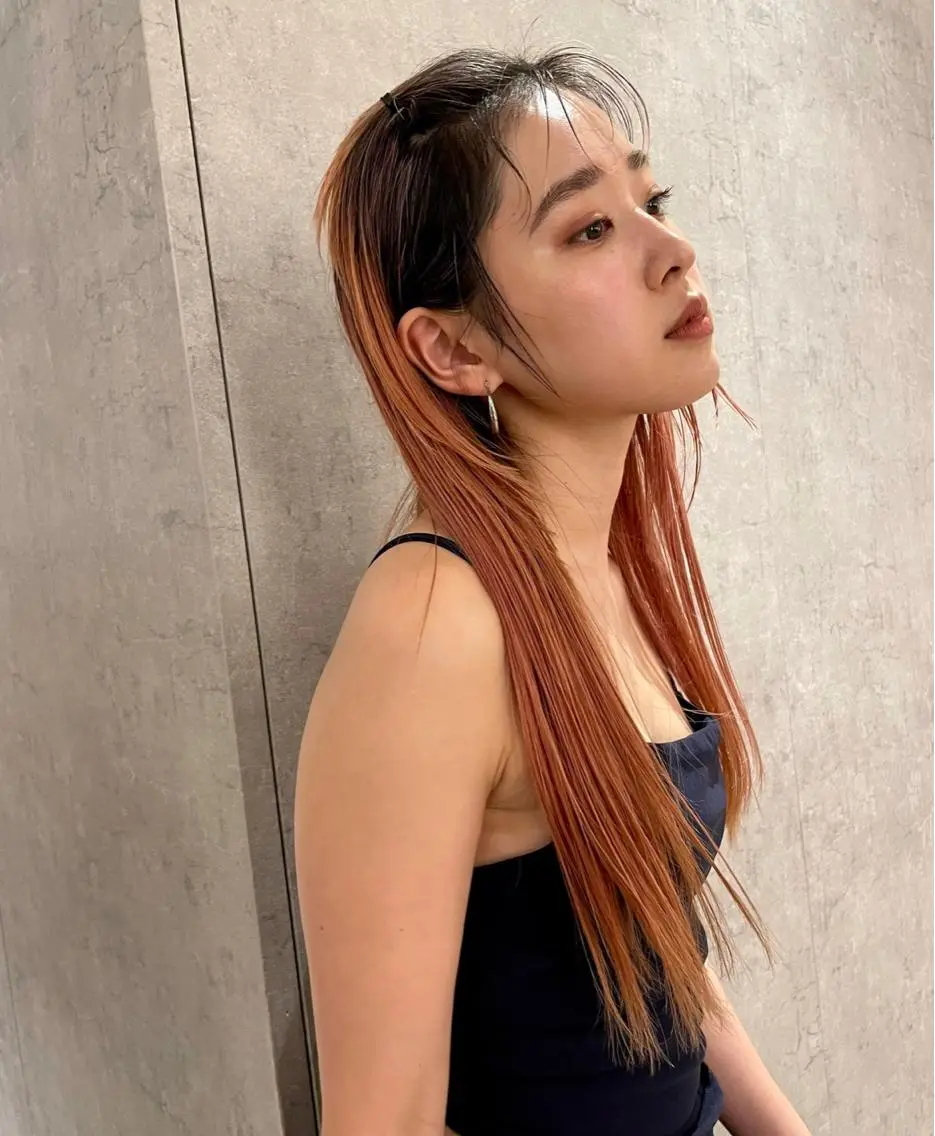 ロング カラー 浅沼 ゆいのヘアスタイル