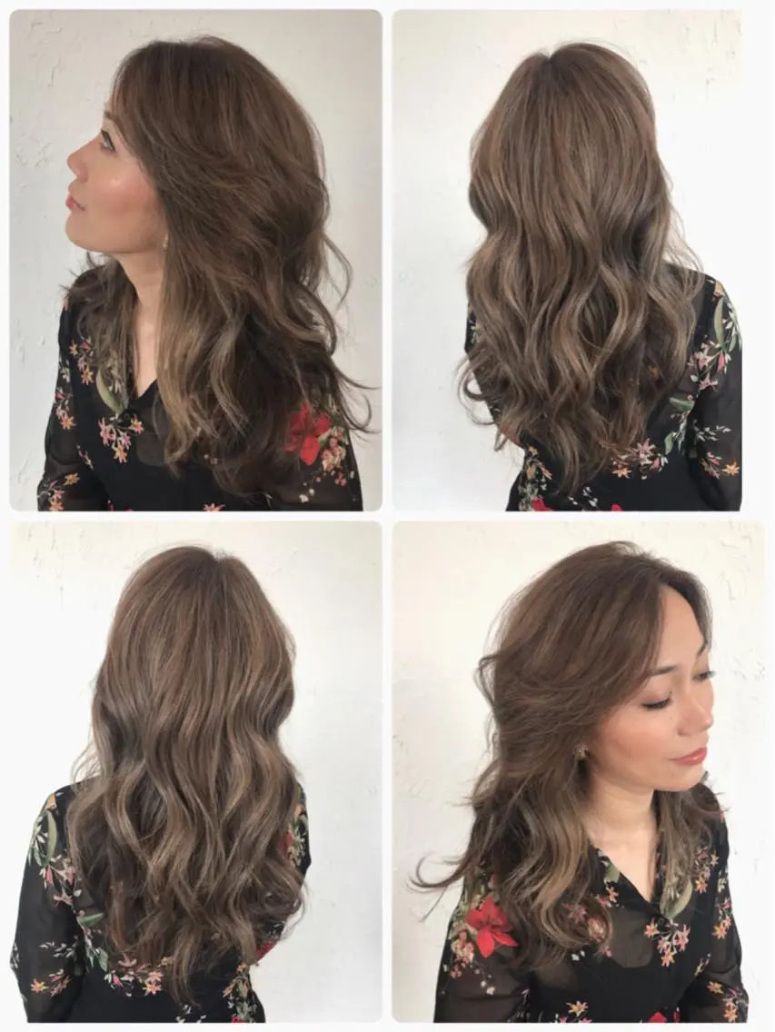 ミディアム カラー パーマ ヘアアレンジ メンズ 豊橋美容院 ソンリエのヘアスタイル