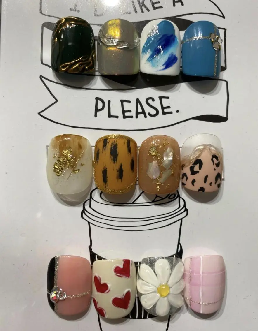 ネイル bijou nails 蓮のネイルデザイン