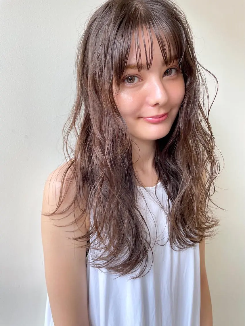ロング パーマ 💛似合わせカット カラー💛 amiのヘアスタイル