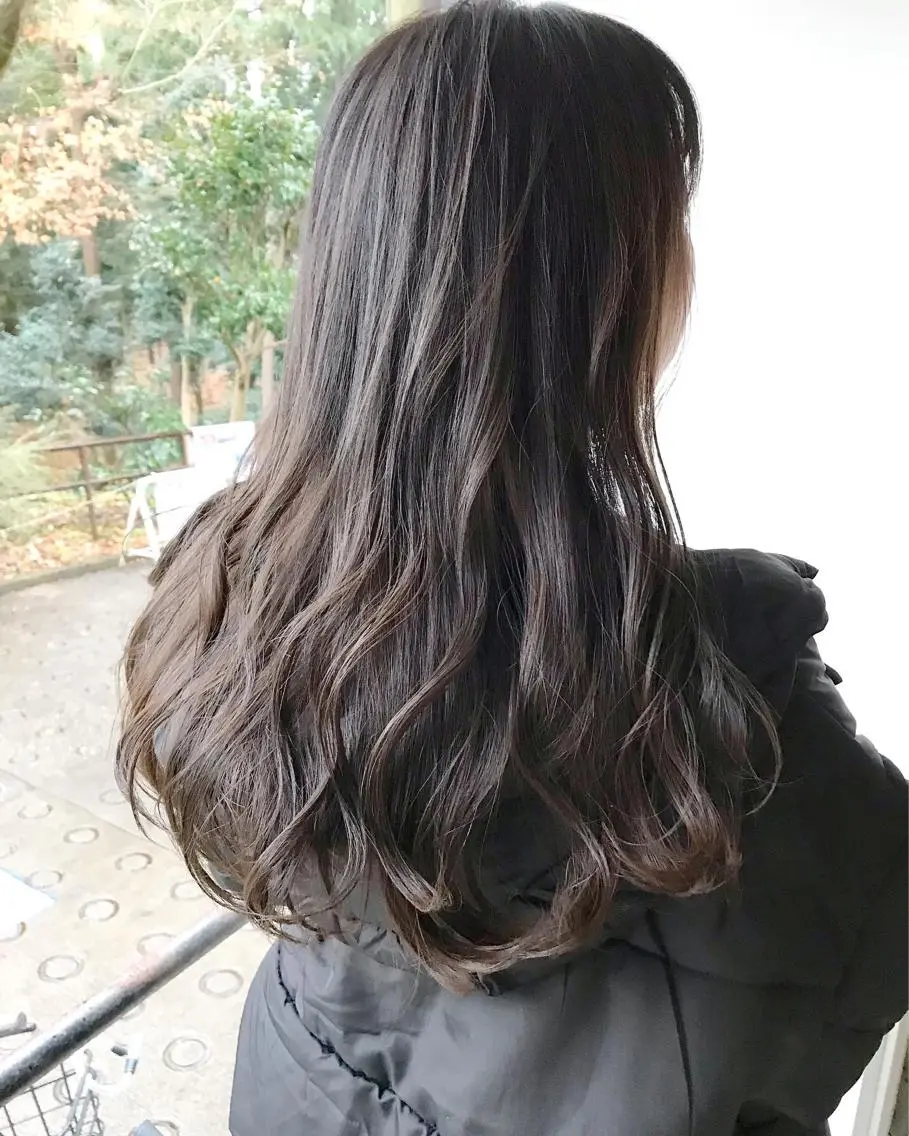 ロング カラー ヘアアレンジ グレージュ Satsuki ✂︎♡のヘアスタイル