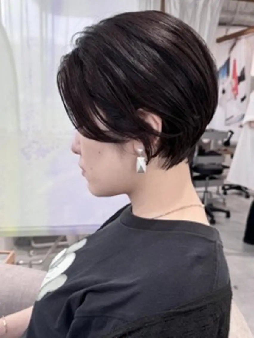 ショート 似合わせカット ショートヘア 小顔カット カット 白髪ぼかし×ショート 稲垣 圭祐のヘアスタイル