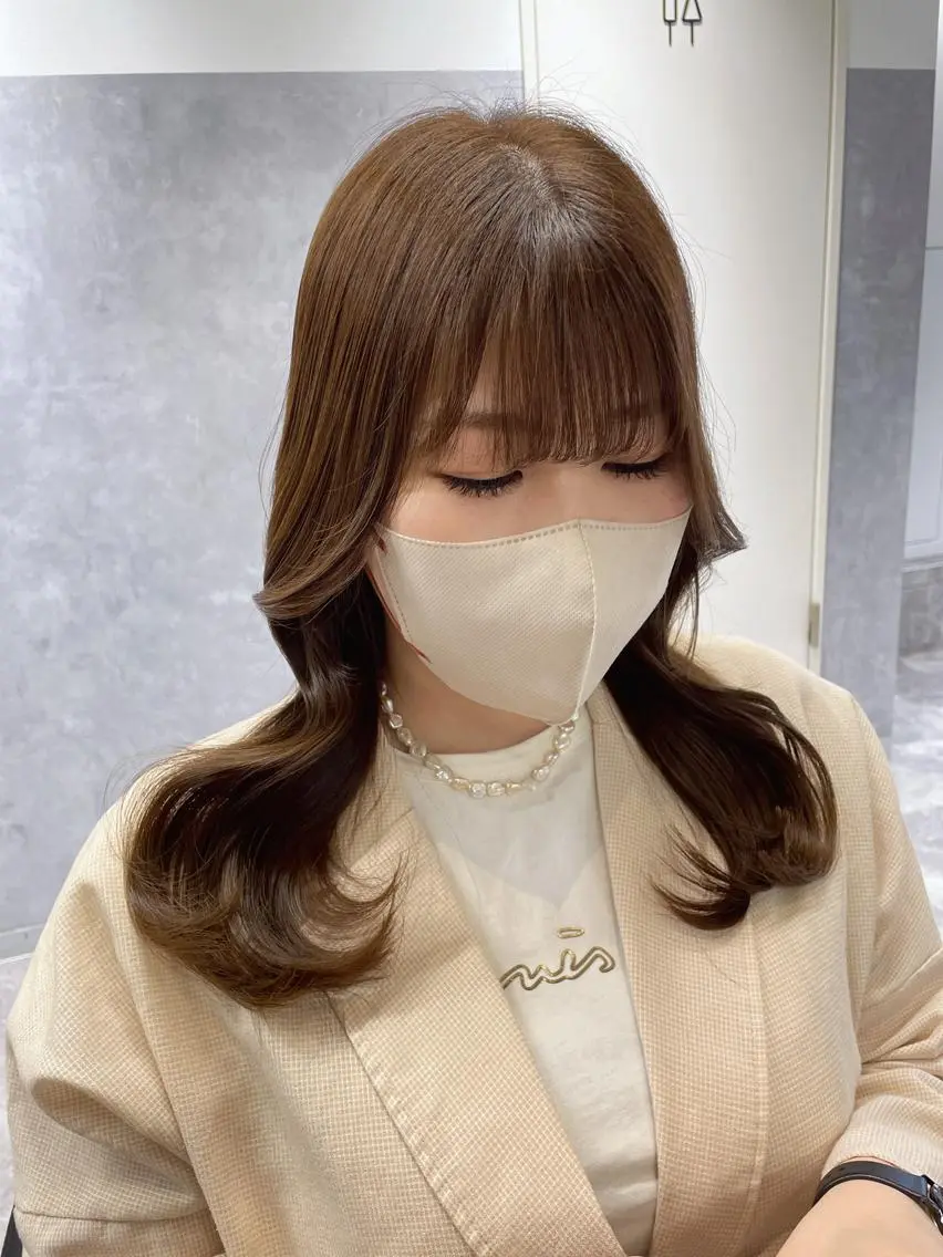 ロング 透明感カラー🇰🇷 レイヤー✨桑原　研太のヘアスタイル