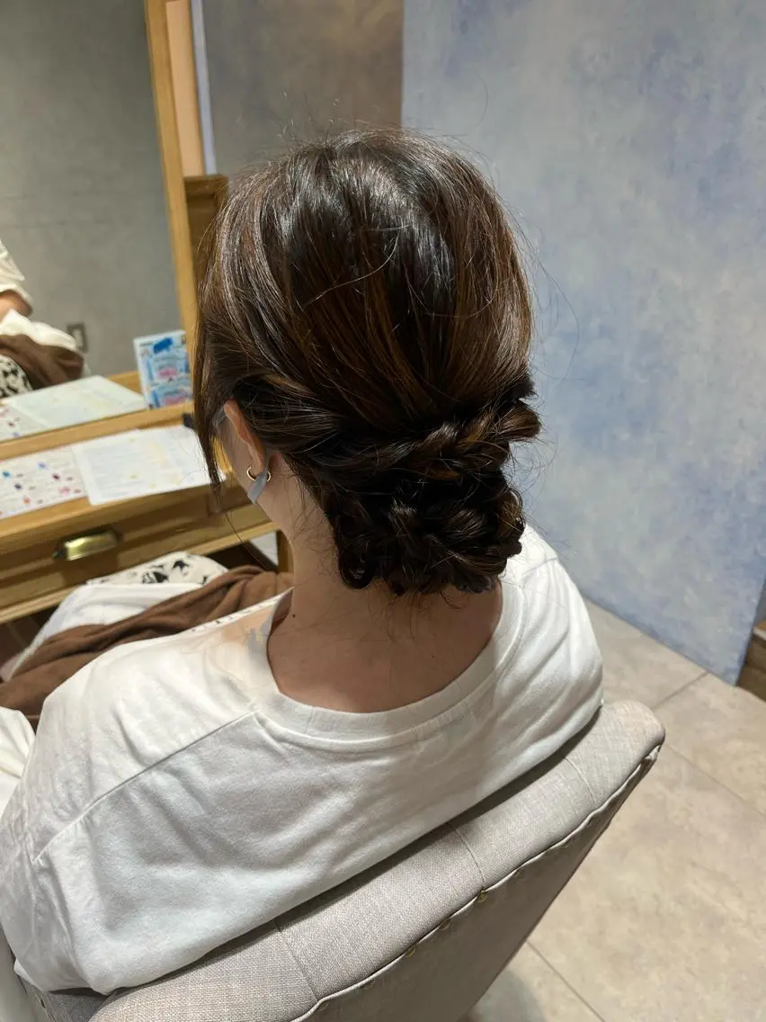 セミロング ヘアセット 酒井 彩希のヘアスタイル
