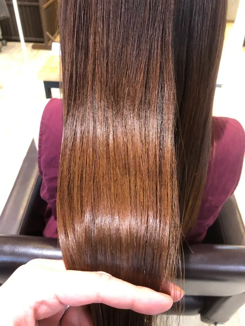 ロング カラー パーマ ヘアアレンジ メンズ キッズ ネイル マツエク・マツパ トリートメント EnBlesS西宮 マンツーマン神道有基のヘアスタイル