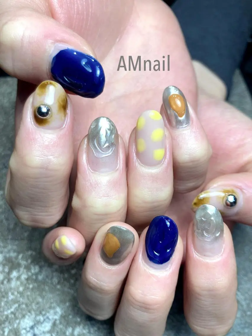 ネイル アートネイル 持ち込み ハンドネイル Am:nail 柏 SUE（スゥ）のネイルデザイン