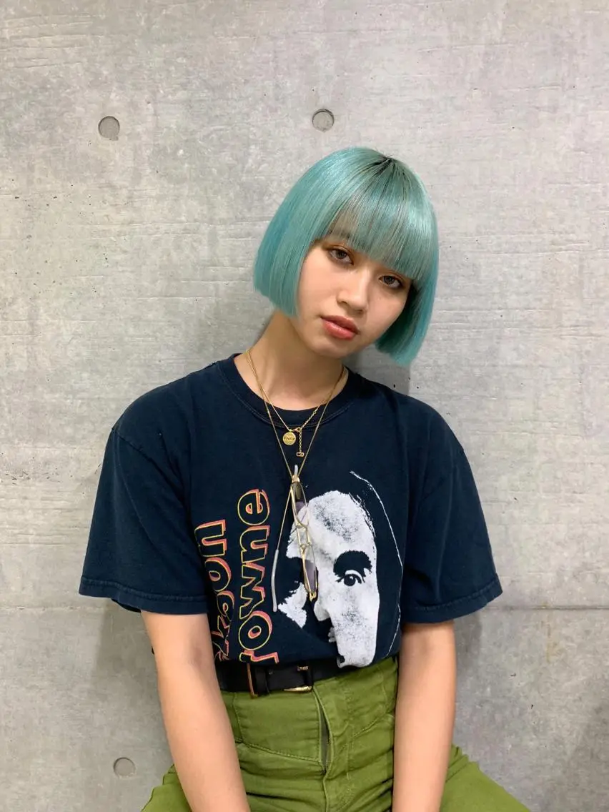 ショート カラー ブリーチ ケアブリーチ ダブルカラー インナーカラー ヘアカラー トリートメント THE./ブリーチ 透感カラー/髪質改善のヘアスタイル