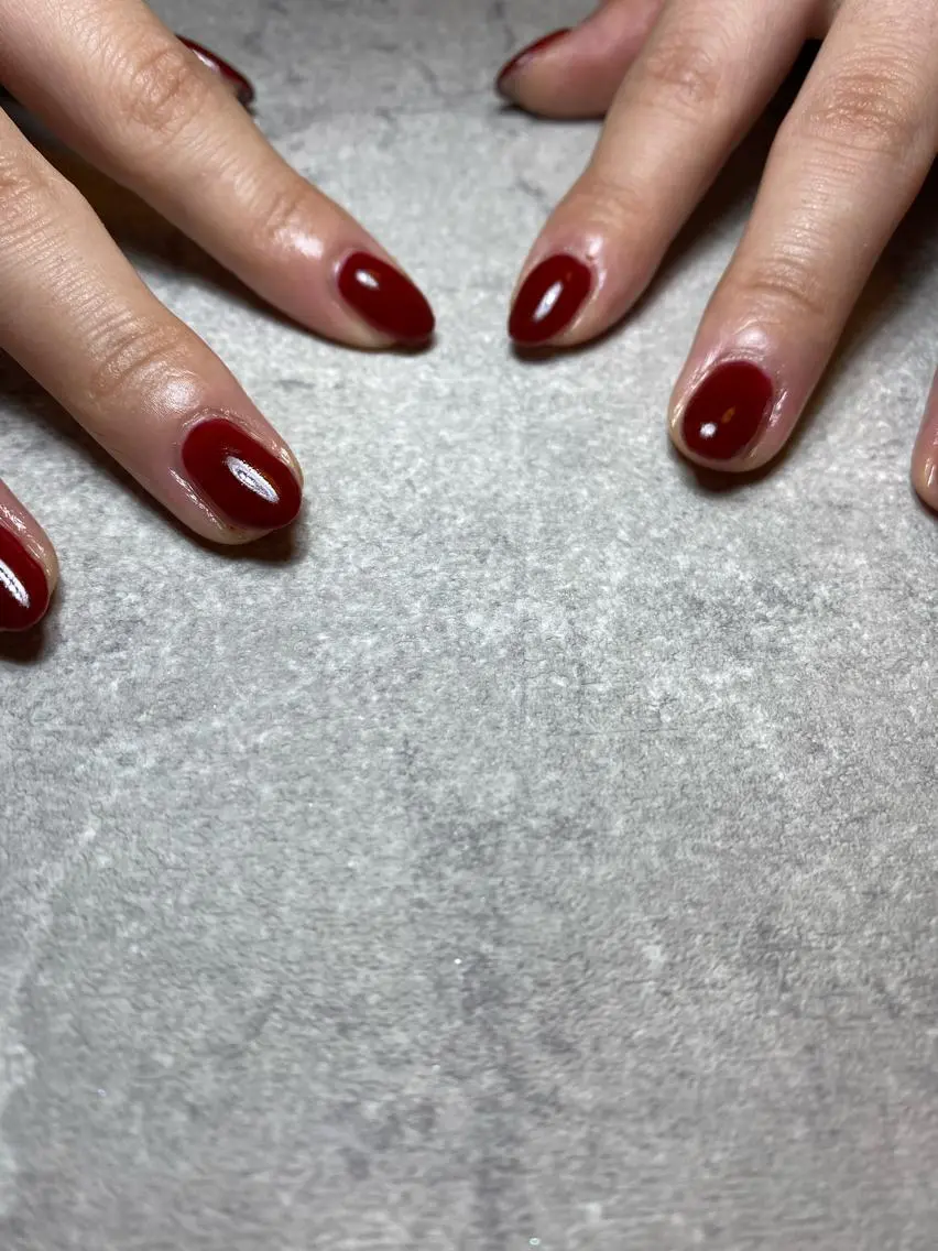 ネイル ボルドー ハンドネイル LIll nailのネイルデザイン