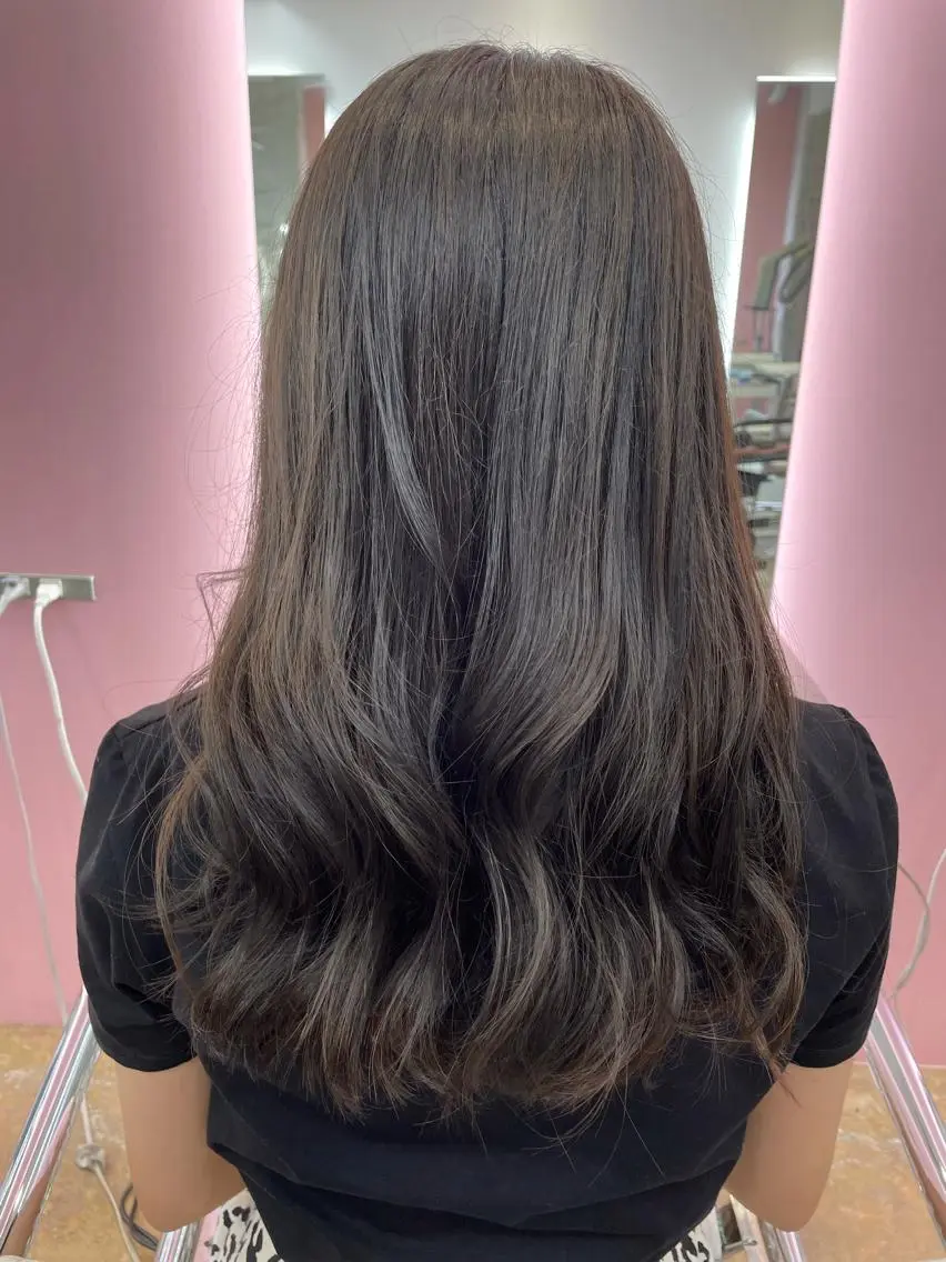 ロング カラー 韓国×網紅ヘア 🤍りん🤍のヘアスタイル