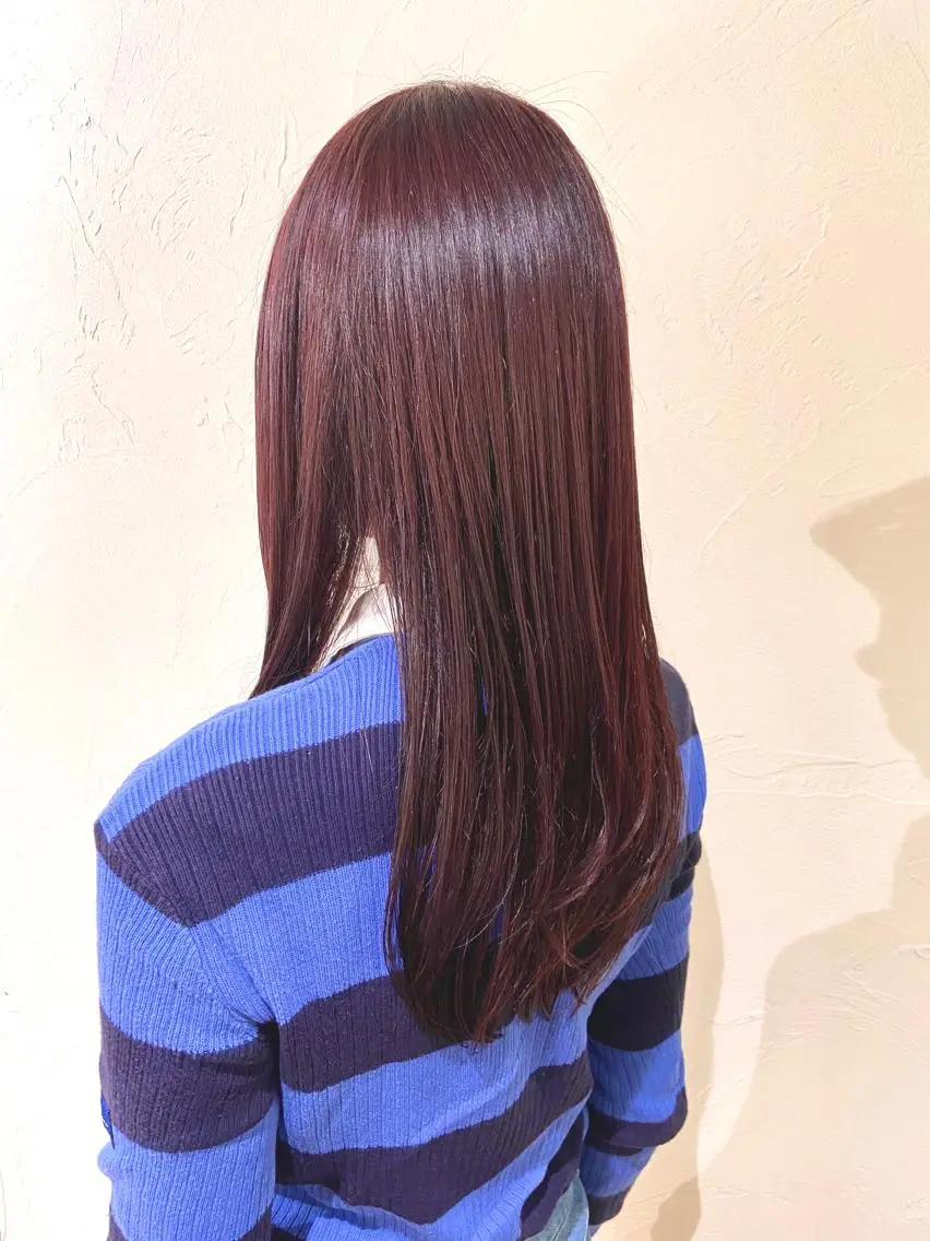 ロング カラー ブラウンカラー 透明感カラー イルミナカラー アメリラブヘアー 土屋 洋平のヘアスタイル