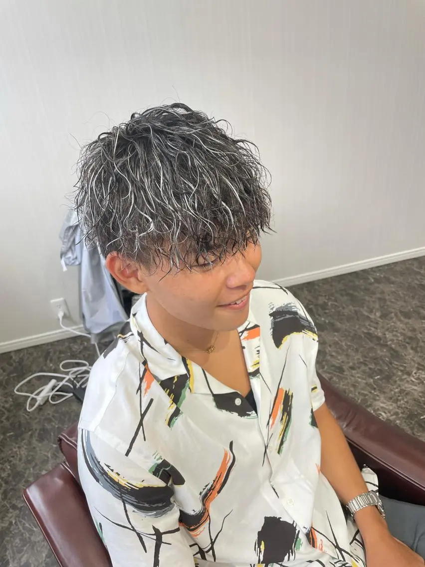 パーマ メンズ メンズメッシュ 和歌山ランキング1位 井開のヘアスタイル