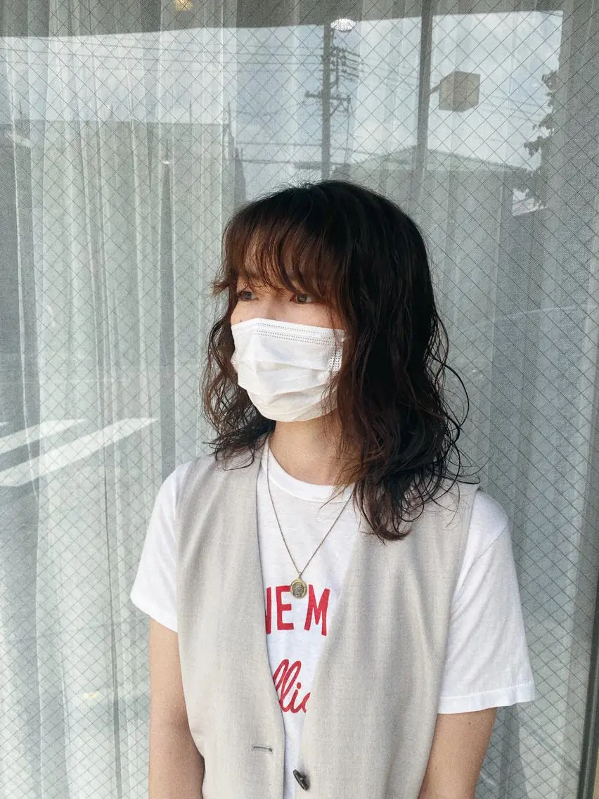 ロング パーマ 高浜 夕海のヘアスタイル