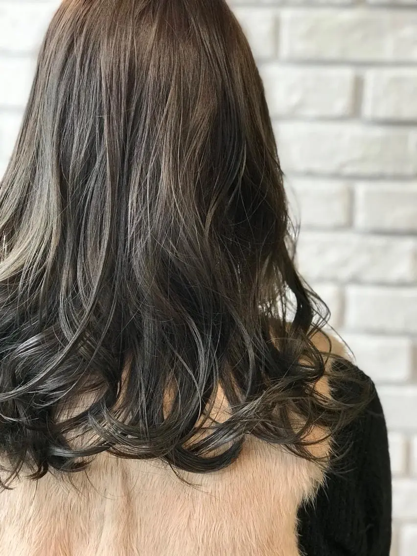 ロング カラー アディクシーカラー グレージュ 外国人風カラー 日比 貴大/ minim hairのヘアスタイル