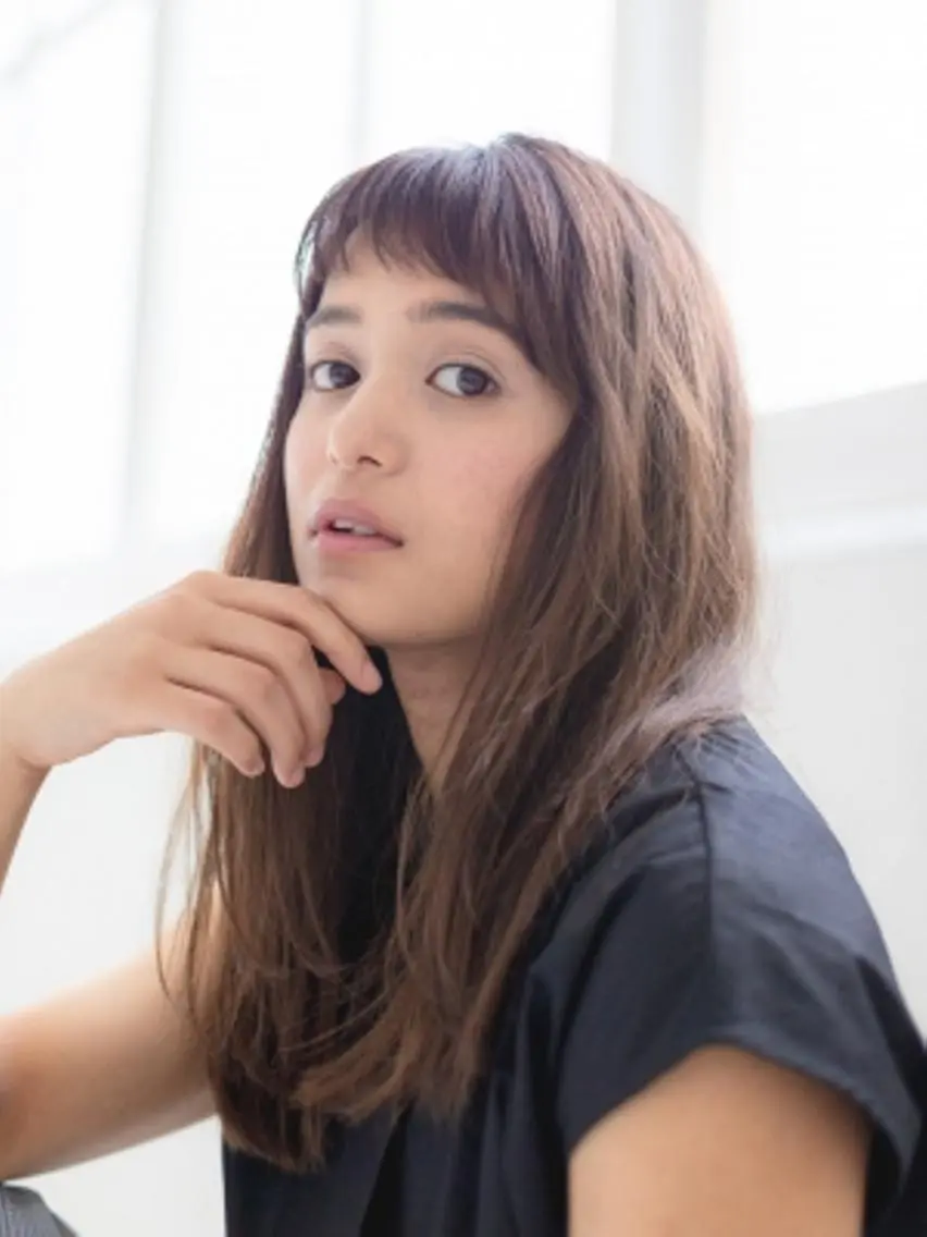 ロング パーマ カラー amie三宮店 アミのヘアスタイル