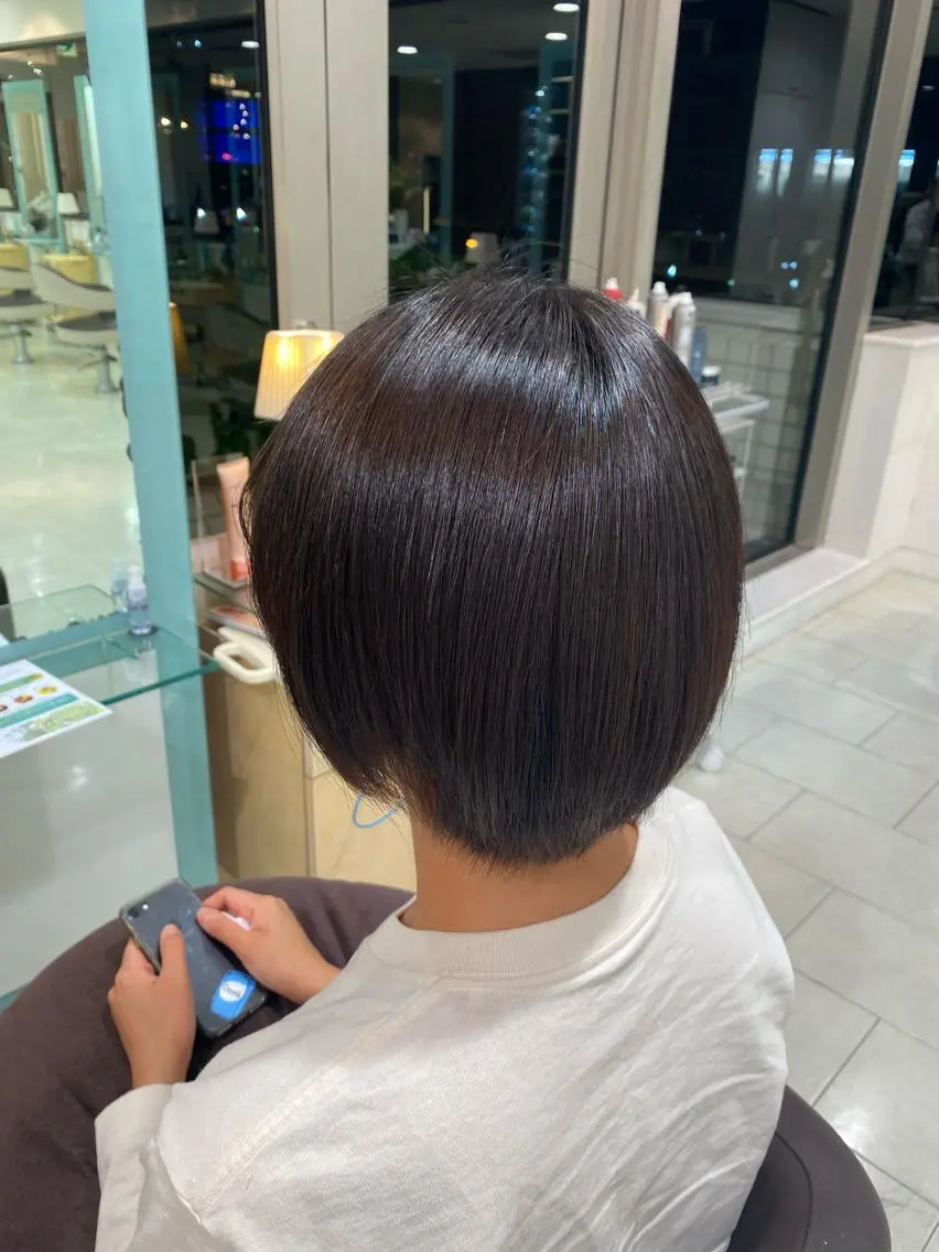 ショート 縮毛矯正 N°jemica 🫧REIKA🫧のヘアスタイル