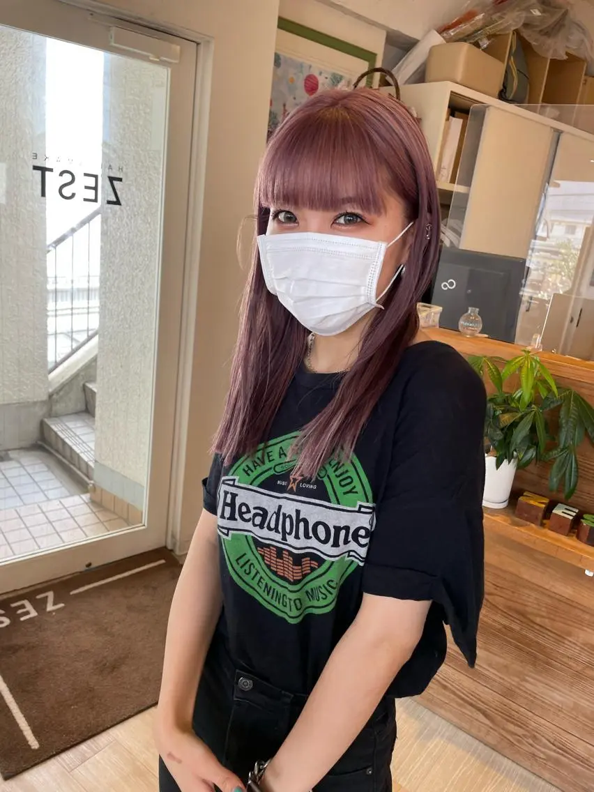 セミロング カラー niconail 🧣ayu 📍烏山のネイルデザイン