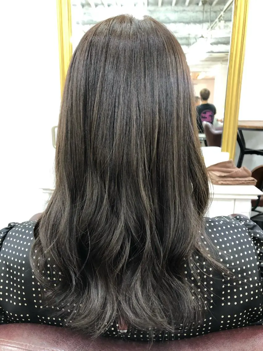 セミロング カラー 透明感カラー グレージュ レイヤー×髪質改善✨ 渋谷/佐藤侑哉のヘアスタイル