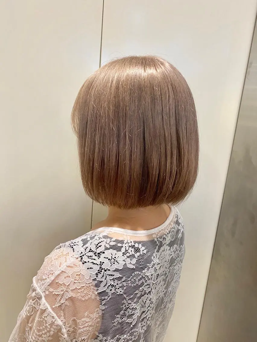 ショート カラー Maya川越/ エクステ/ハイトーンのヘアスタイル